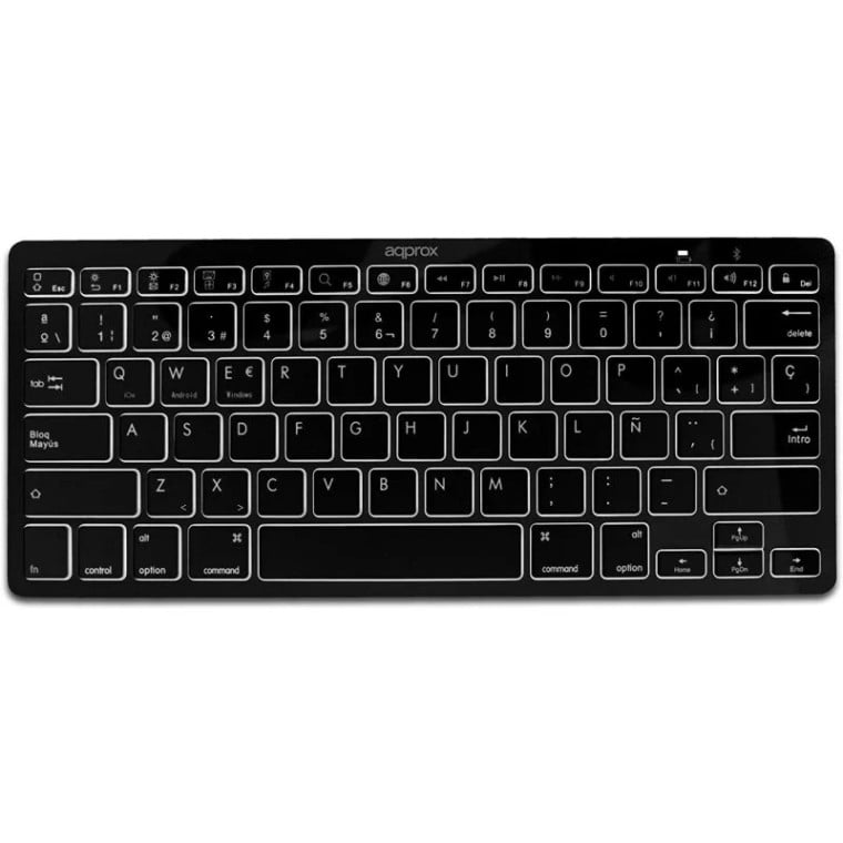 Approx APPKBBT02 Mini Teclado Bluetooth Negro