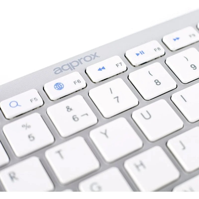 Approx APPKBBT02 Mini Teclado Bluetooth Blanco