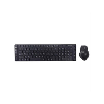 Teclado y Ratón Inalámbrico Approx APPMX430 QWERTY Español 105 Teclas 6 Botones Negro Teclado y Ratón Inalámbrico Approx APPMX430 QWERTY Español 105 Teclas 6 Botones Negro