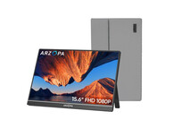 Monitor ARZOPA 15,6" FullHD 60Hz IPS portátil ultradelgado con soporte integrado