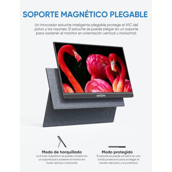 Monitor ARZOPA 14" FullHD 60Hz IPS HDR Portátil USB-C HDMI MiniDP Altavoces