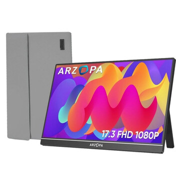 Monitor ARZOPA 17.3" FullHD 1080P 60Hz IPS HDR Altavoces Ultra Delgado Monitor ARZOPA 17.3" FullHD 1080P 60Hz IPS HDR Altavoces Ultra Delgado
