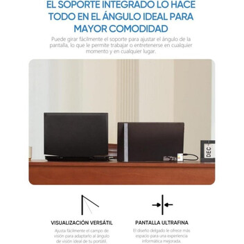 Monitor ARZOPA 17,3" FullHD 60Hz IPS HDR Altavoces Soporte Integrado USB-C HDMI