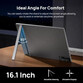 Monitor Arzopa 16.1" FullHD 144Hz IPS portátil sRGB 106% 780 g Aluminio USB-C HDMI Mini