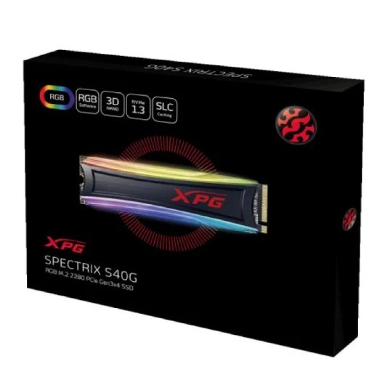 Adata XPG Spectrix S40G RGB 512GB SSD M.2 NVMe PCIe Gen3x4