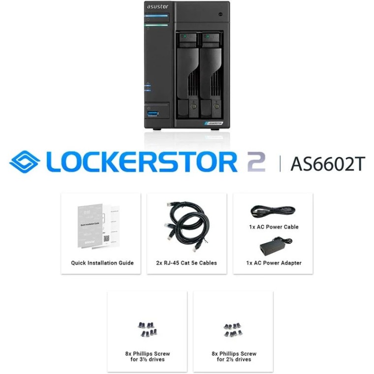 Asustor AS6602T Lockerstor 2 Servidor NAS