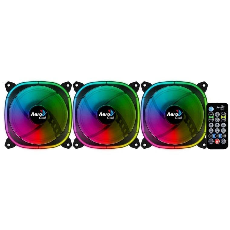 Aerocool Astro 12 Pro RGB Pack 3 Ventiladores 120mm