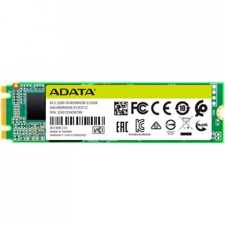 Adata Ultimate SU650 512GB SSD M.2 SATA 3 3D NAND