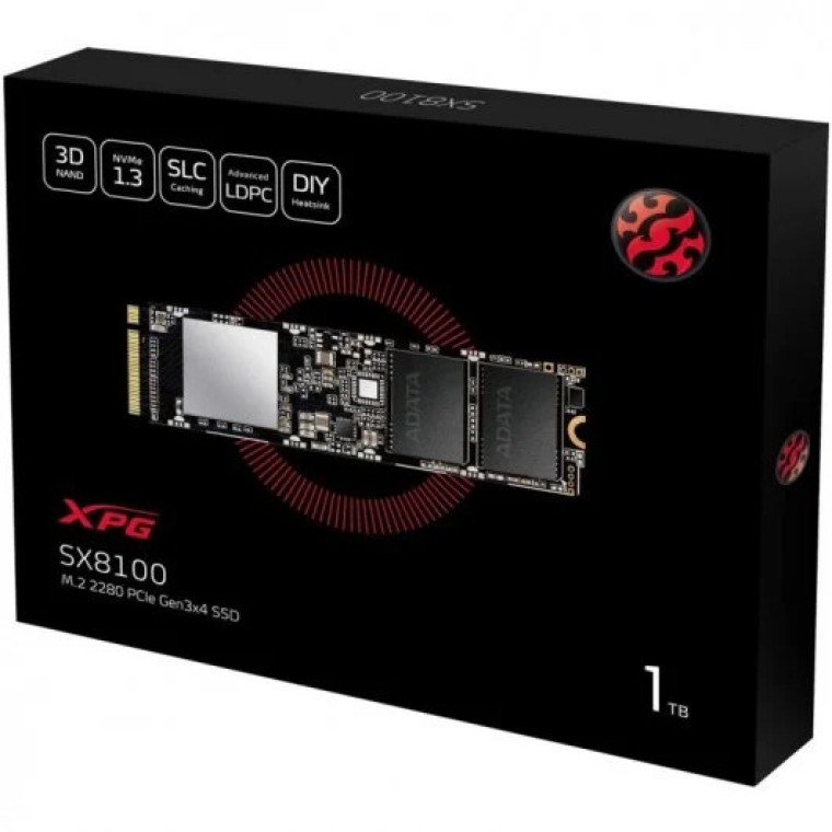 Adata XPG SX8100 SSD 1TB M.2 2280 PCIe Gen3x4