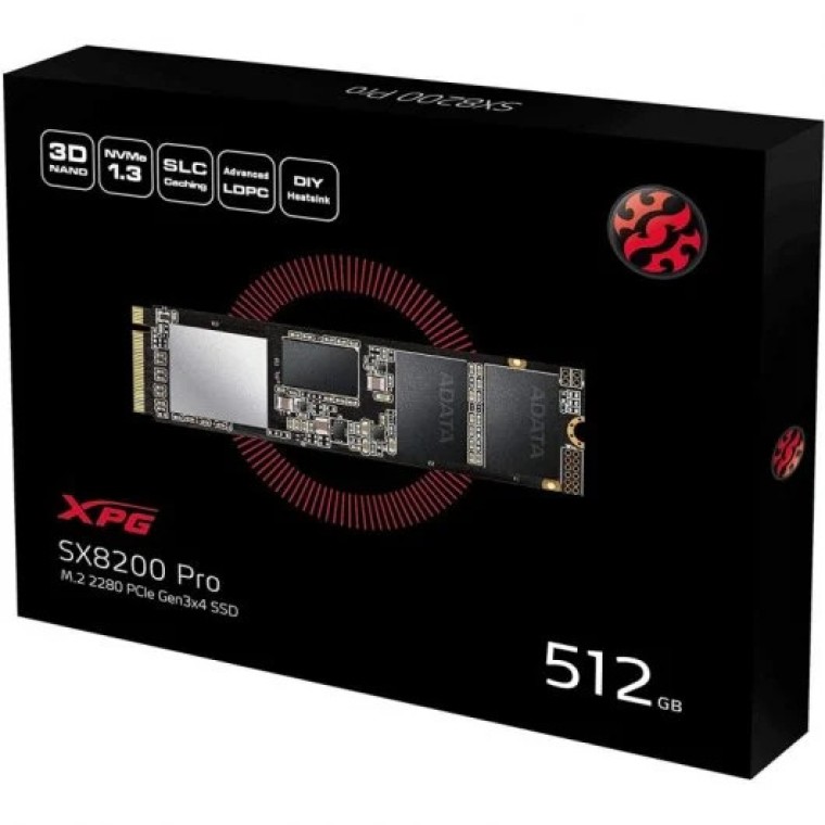 Adata XPG SX8200 Pro 512GB M.2 PCIe 3.0 3D TLC NVMe