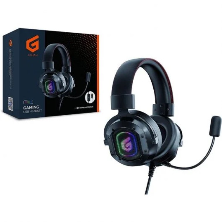 Conceptronic ATHAN02B Auriculares Gaming 7.1 Negros