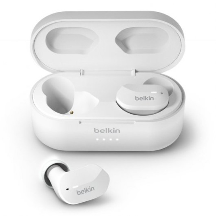 Belkin Auriculares Internos SoundForm True Wireless Bluetooth Blanco