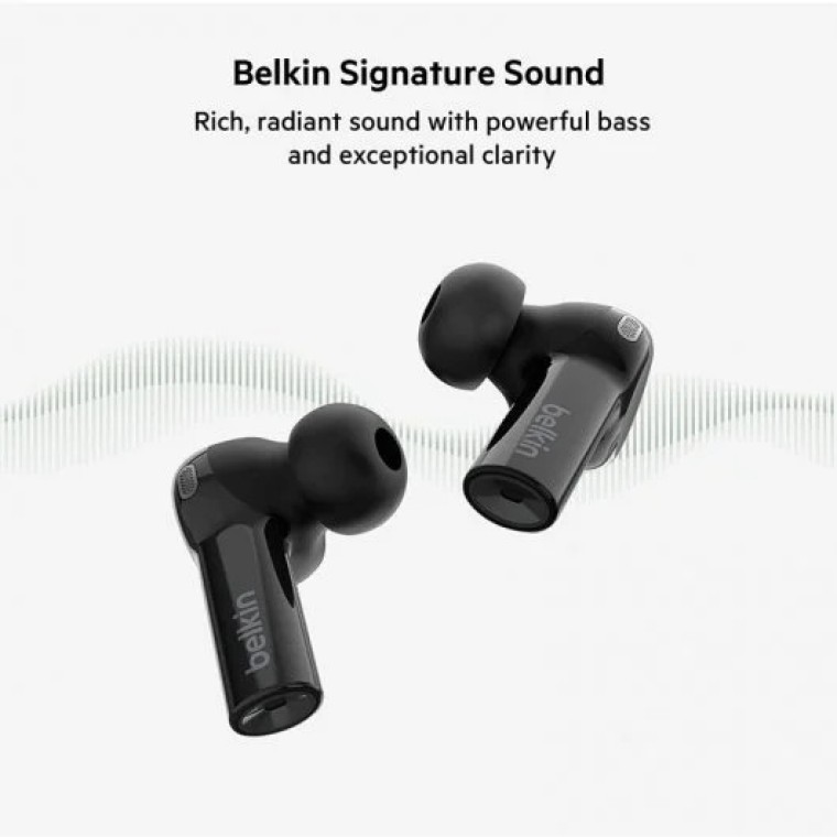 Belkin True Wireless SoundForm Freedom Auriculares Inalámbricos Negro