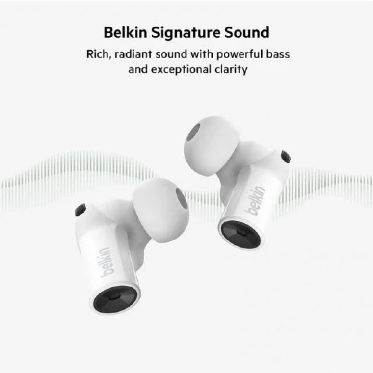 Belkin True Wireless SoundForm Freedom Auriculares Inalámbricos Blanco