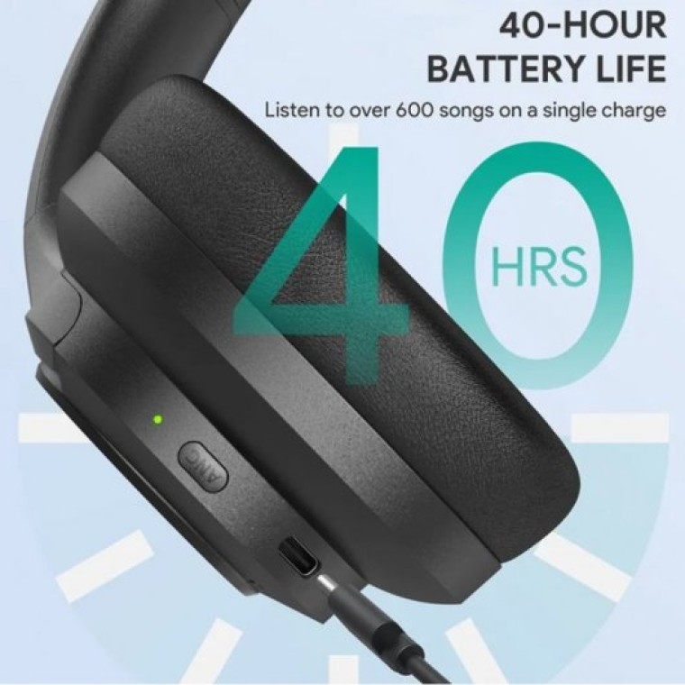 Smartek Aukey EP-N12 Auriculares Inalámbricos con Reducción de Ruido Negros