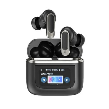 Klack Auriculares Bluetooth con Cancelación de Ruido Real (ANC) y Pantalla Táctil Inteligente