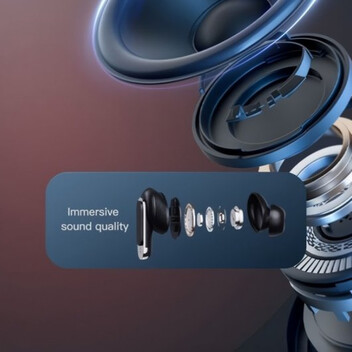 Klack Auriculares Bluetooth con Cancelación de Ruido Real (ANC) y Pantalla Táctil Inteligente