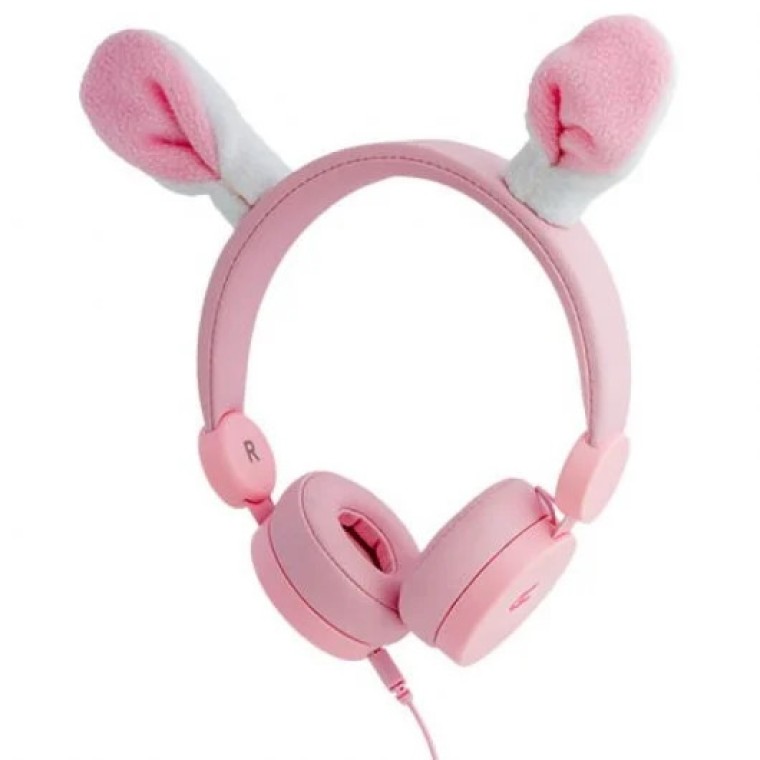 Avenzo AV-HP2100 Auriculares con Luces LED Conejo Rosa