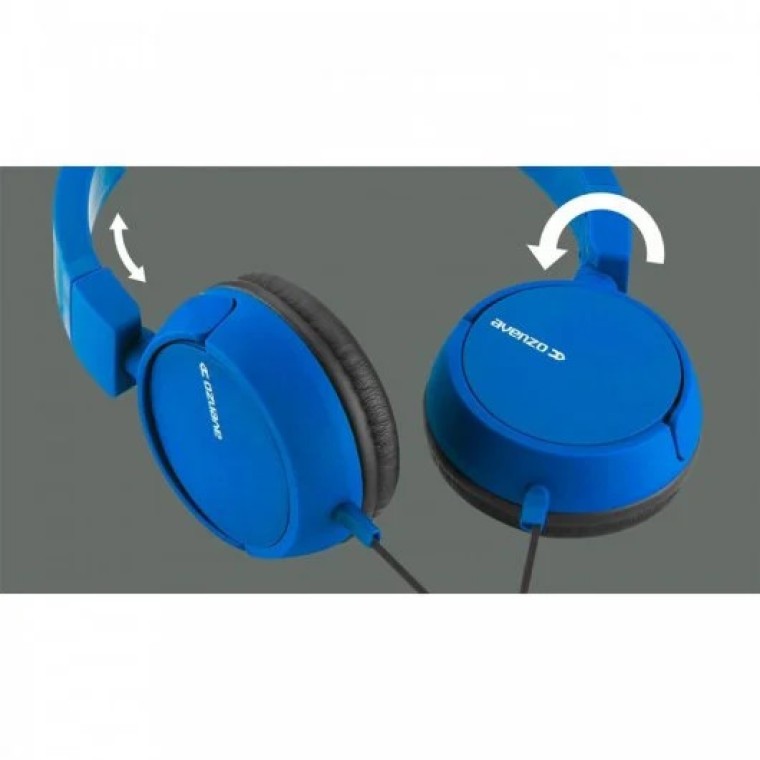 Avenzo AV-HP2201L Auriculares con Micrófono Azules