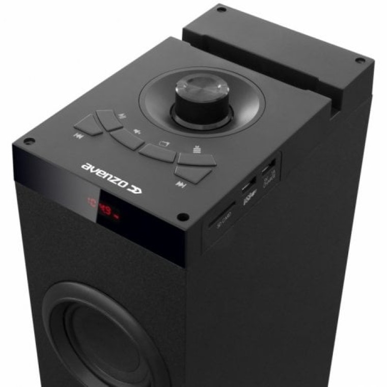 Avenzo AV-ST4001B Torre de Sonido Bluetooth 2.1 80W Negro