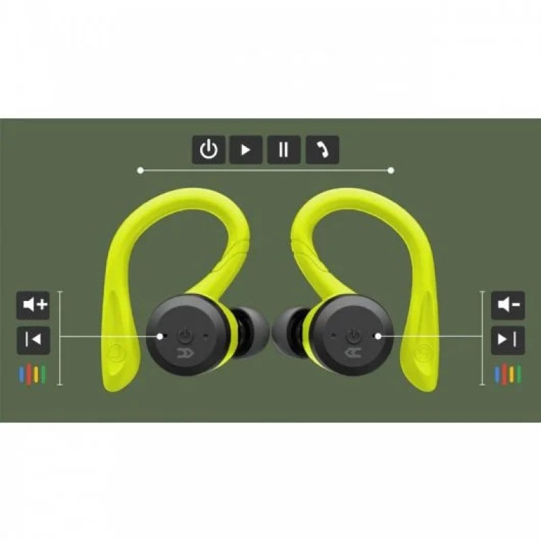 Avenzo AV-TW5003G Auriculares Deportivos Bluetooth Verdes