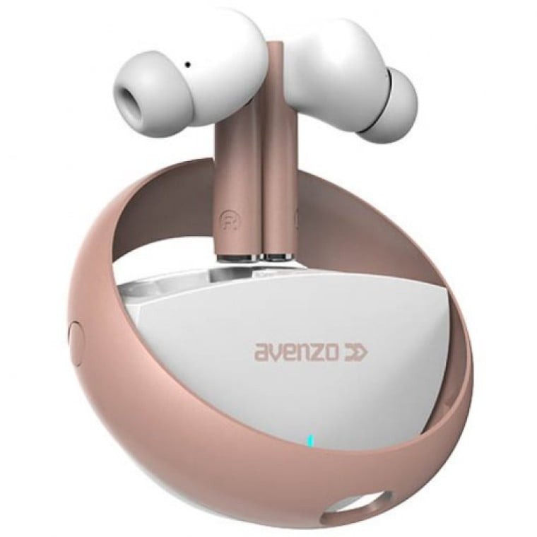 Avenzo AV-TW5012W Auriculares Inalámbricos TWS Aluminio Blancos