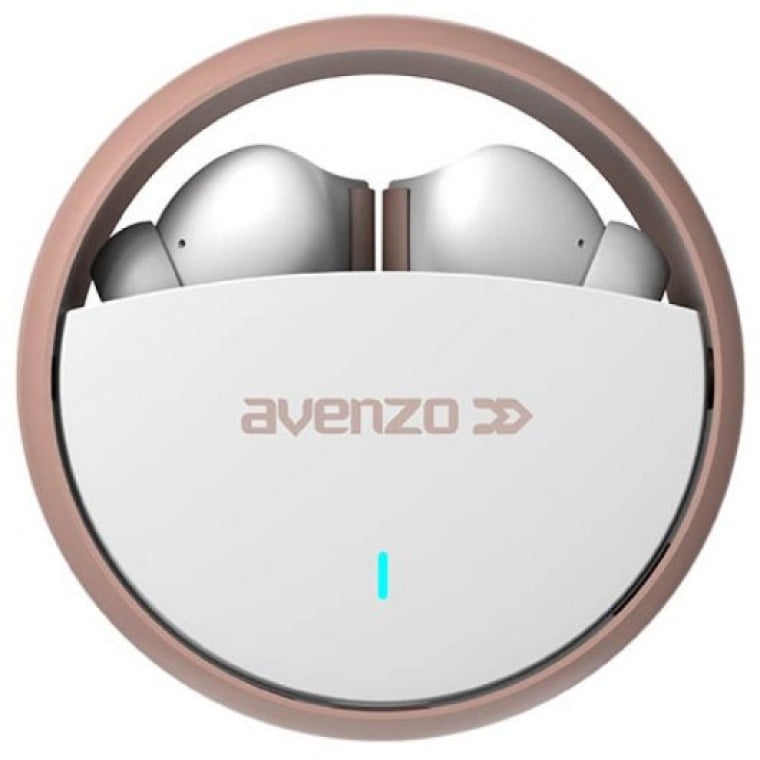 Avenzo AV-TW5012W Auriculares Inalámbricos TWS Aluminio Blancos