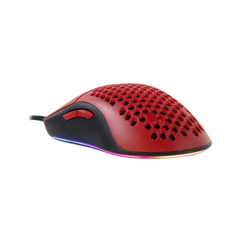 Arozzi Favo RGB Ratón Gaming 16000 DPI Rojo