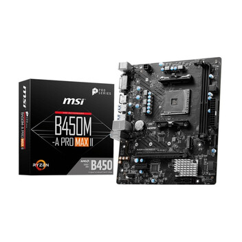 Placa Base MSI B450 B450M-A PRO MAX II AM4 Micro-ATX M.2 DDR4 64GB USB 4K