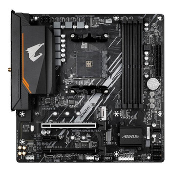 Placa Base GIGABYTE B550 AMD AM4 MicroATX B550M AORUS ELITE AX WiFi 6E RGB Placa Base GIGABYTE B550 AMD AM4 MicroATX B550M AORUS ELITE AX WiFi 6E RGB