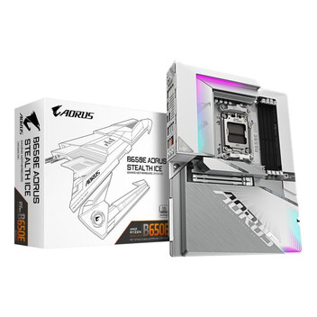 Placa Base GIGABYTE B650E AM5 ATX B650E AORUS STEALTH ICE WiFi 7 PCIe 5.0 DDR5 256GB Placa Base GIGABYTE B650E AM5 ATX B650E AORUS STEALTH ICE WiFi 7 PCIe 5.0 DDR5 256GB