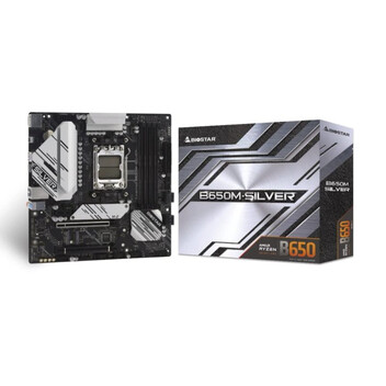 Placa Base Biostar B650 AMD AM5 microATX B650M-SILVER DDR5 192GB RAID 2.5GbE Placa Base Biostar B650 AMD AM5 microATX B650M-SILVER DDR5 192GB RAID 2.5GbE