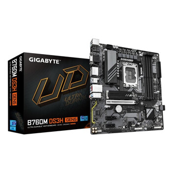 Placa Base GIGABYTE B760M DS3H GEN5 B760 Express LGA 1700 micro ATX DDR5 PCIe 4.0 2.5GbE Placa Base GIGABYTE B760M DS3H GEN5 B760 Express LGA 1700 micro ATX DDR5 PCIe 4.0 2.5GbE
