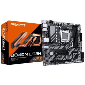 Placa Base GIGABYTE B840 AM5 micro ATX DDR5 M.2 2.5GbE HDMI DisplayPort RAID Placa Base GIGABYTE B840 AM5 micro ATX DDR5 M.2 2.5GbE HDMI DisplayPort RAID