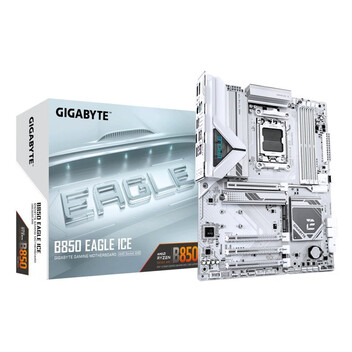 Placa Base Gigabyte B850 ATX AM5 B850 EAGLE ICE 8+2+2 fases DDR5 PCIe 5.0 LAN 2.5GbE Placa Base Gigabyte B850 ATX AM5 B850 EAGLE ICE 8+2+2 fases DDR5 PCIe 5.0 LAN 2.5GbE