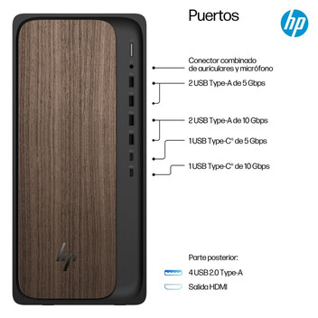 Ordenador Sobremesa HP OmniDesk Desktop AI M03-0004ns PC Intel Core Ultra 7 265/32GB/1TB SSD
