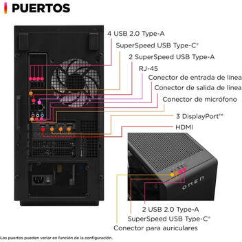 Ordenador Sobremesa HP OMEN 35L Gaming Desktop GT16-0069ns AMD Ryzen 5 8500F/16GB/1TB SSD/RTX 5070
