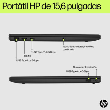 Portátil HP 15-fd0240ns 15.6" Intel Core i5-1334U 16GB 512GB SSD FHD Wi-Fi 6E Windows 11 Plata