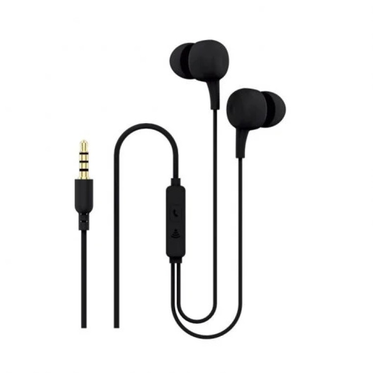 Contact Auriculares con Micrófono Ergonómicos Negros