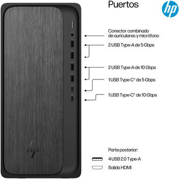 Ordenador Sobremesa HP OmniDesk Desktop M02-0005ns AMD Ryzen 7 8700G 16 GB DDR5 1TB SSD