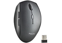 NGS Bee Black Ratón Inalámbrico 1600 DPI Negro