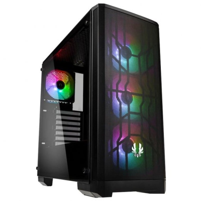 Bitfenix Nova Mesh TG 4ARGB Cristal Templado Negra