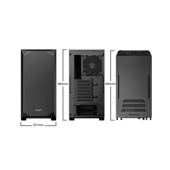 Be Quiet! Pure Base 500 Cristal Templado USB 3.2 Negra Be Quiet! Pure Base 500 Cristal Templado USB 3.2 Negra