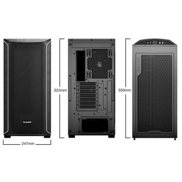 Be Quiet Shadow Base 800 DX Black Midi Tower Cristal Templado ARGB USB 3.2 Negra