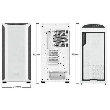 Be Quiet Shadow Base 800 DX White Midi Tower Cristal Templado ARGB USB 3.2 Blanca