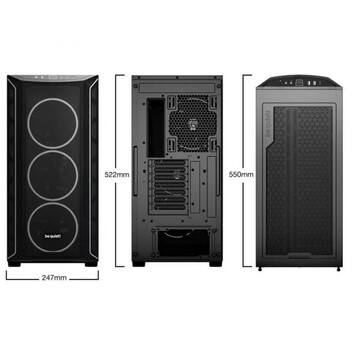 Be Quiet Shadow Base 800 FX Black Midi Tower Cristal Templado ARGB USB 3.2 Negra Be Quiet Shadow Base 800 FX Black Midi Tower Cristal Templado ARGB USB 3.2 Negra