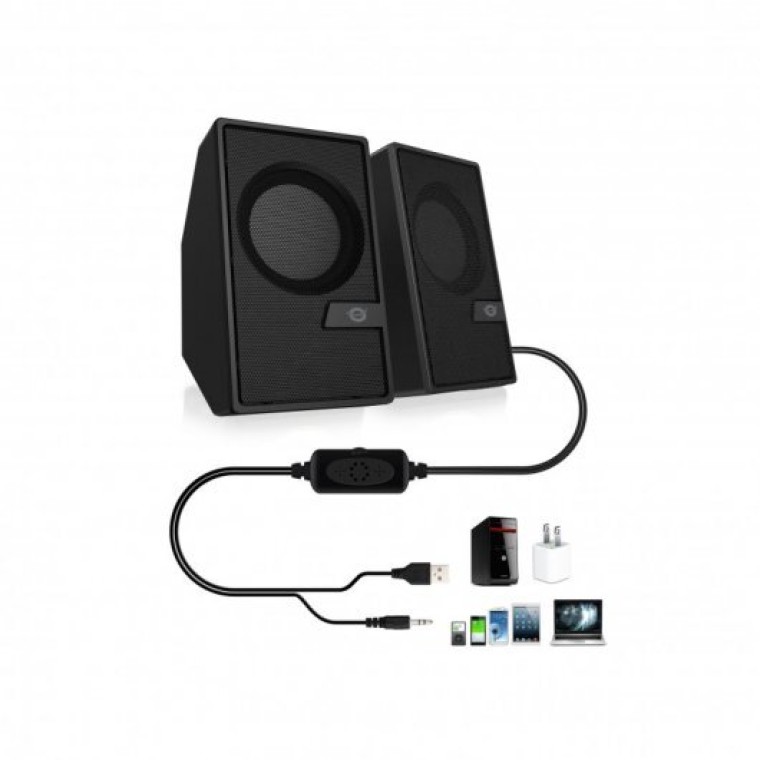 Conceptronic BJORN02B Altavoces Bluetooth 6W Negros