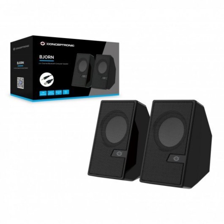 Conceptronic BJORN02B Altavoces Bluetooth 6W Negros