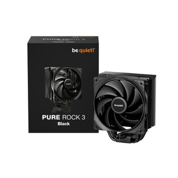 Ventilador CPU Refrigeración Aire be quiet! Socket LGA1851 AM4 120mm Pure Rock 3 Black PWM Ventilador CPU Refrigeración Aire be quiet! Socket LGA1851 AM4 120mm Pure Rock 3 Black PWM