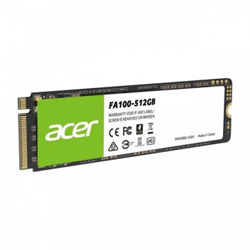 Acer FA100 SSD 512GB M.2 PCIe Gen3 NVMe Acer FA100 SSD 512GB M.2 PCIe Gen3 NVMe